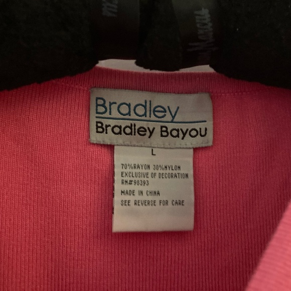 Bradley Bayou Long Sleeve Tunic Sweater/Grommets/Salmon/Size Large/NEW! - Picture 3 of 3